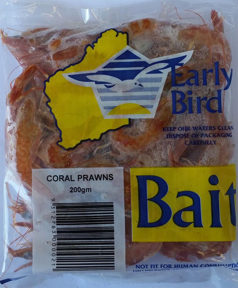 Coral Prawns frozen bait — Earlybird Bait Western Australia