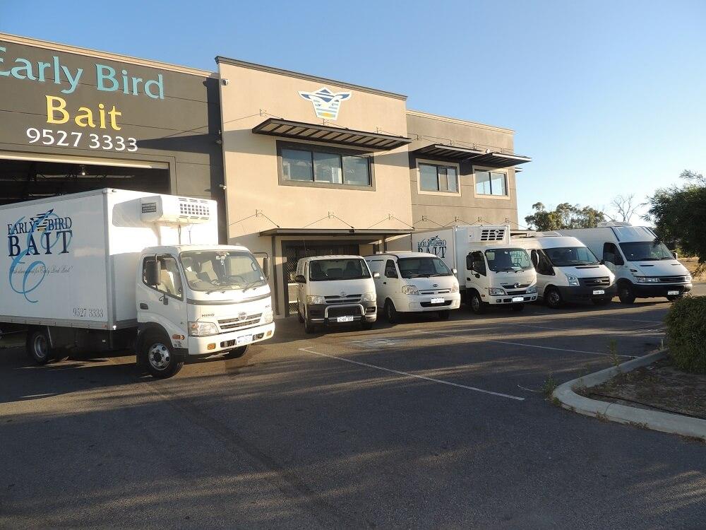 Earlybird Bait warehouse and office at 9 Evinrude Bend, East Rockingham